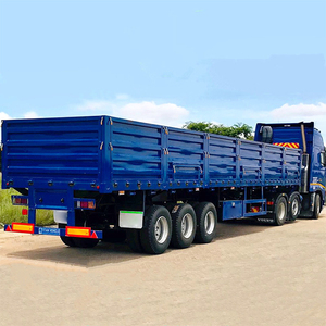 ZLIN 3 Axles 40ft Side Wall Cargo Truck <b>Trailer</b> Fence Semi 36000 KG Payload - Product Image 3