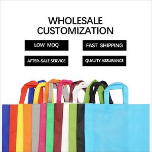 Sacs de courses réutilisables avec logos personnalisés, fournis par l'usine, faible MOQ, sacs fourre-tout non tissés - Product Image 5