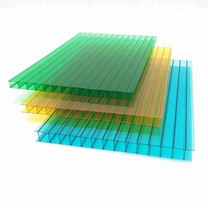 100% Virgin UV tráng 6 mét pha lê đôi tường <span class=keywords><strong>Polycarbonate</strong></span> tấm rỗng cho ngoài trời cửa sổ mái hiên - Product Image 6