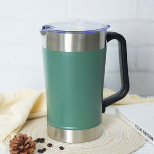 64oz Nouveau Design Double Paroi En Acier Inoxydable Isolé Sous Vide Tasse À Café Gobelet Pichet À Bière Avec Couvercle Filtre - Product Image 1