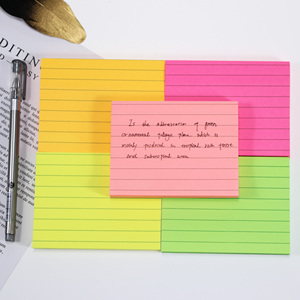 Custom Shapes Cute Sticky Notes School Office Stationery Multicolored Memo <b>Pads</b> With Line - Product Image 4