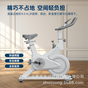 Bicicleta de spinning Zhuosong Q6 con resistencia ajustable para ejercicios de fitness en interiores y entrenamiento en casa. - Product Image 3