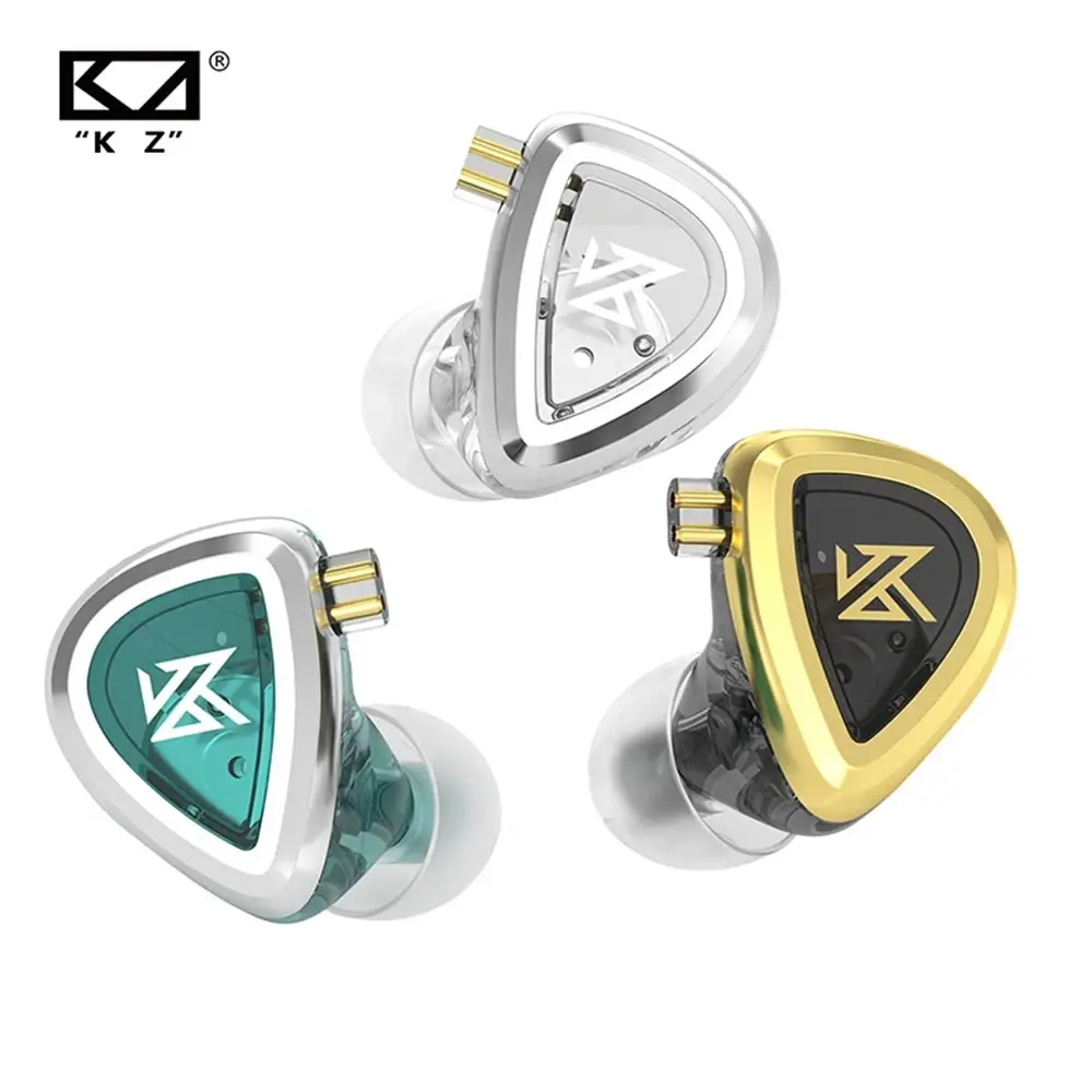 KZ EDA-سماعات HIFI متوازنة ، تلغي الضوضاء, 3 أزواج من سماعات الأذن متوازنة عالية الدقة في الأذن مراقبة الرياضة إلغاء الضوضاء