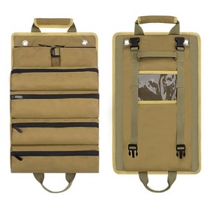 Bolsa de Herramientas Enrollable de Muestra Gratuita para Hombres y Mujeres, Caja de Almacenamiento de Herramientas Portátil con 2 Bolsas con Cierre Desmontables, Bolsa de Transporte Pequeña y Compacta - Product Image 2
