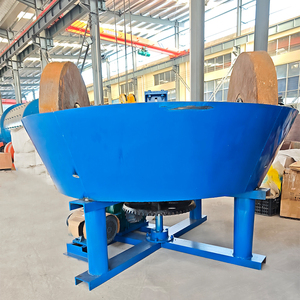 <strong>Gold</strong> <strong>Grinding</strong> <strong>Machine</strong> 900 Double Wheel <strong>Wet</strong> <strong>Pan</strong> <strong>Mill</strong> for Rock <strong>Gold</strong> Ore Processing - Product Image 5