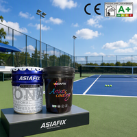 Revêtement acrylique à base d'eau pour terrains de sport (tennis, basketball, multisports)