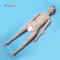Modelo de entrenamiento de habilidades médicas muñeca de entrenamiento de enfermera (hombre) maniquí de simulador médico simulado de entrenamiento de enfermera