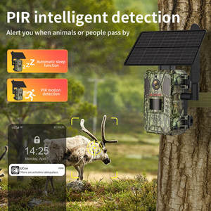 VESAFE 4MP 4G Solar Hunting Trail Camera PIR Sensing AI Bewegingsdetectie Alarm Sim Card LTE Mobiele Outdoor Wildlife Camera - Product Image 2