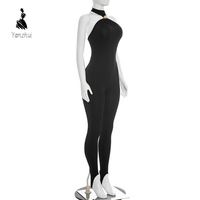 Yanzhui Nouveautés 2026 Combinaison-pantalon une pièce sans manches sexy, tendance et populaire, style boutique