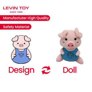 אנימציה מצוירת אישית דמויות ממולאות חיות מחמד בובה כלב וצעצועים אחרים לילדים מלאים בכותנה עמ' - Product Image 5