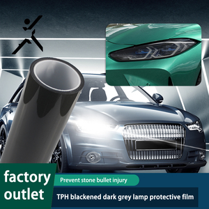 Gris oscuro PPF 6.5mil TPH película de tinte de faro Anti pequeños arañazos proteger película de faro película de luz de lámpara de coche - Product Image 5
