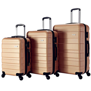 Juego de <span class=keywords><strong>Maletas</strong></span> Rígidas de ABS de 3 Piezas, con Ruedas Universales, para Viajes, Maleta Personalizada, Bolsa Escolar - Product Image 2