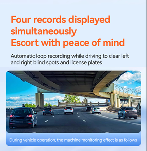 4K Xe <span class=keywords><strong>DVR</strong></span> Dash Máy Ảnh 4 Máy Ảnh IPS Màn Hình Wifi Được Xây Dựng-Trong G Cảm Biến Vòng Lặp Ghi Âm Gương Chiếu hậu Máy Ảnh Xe Hộp Đen - Product Image 2