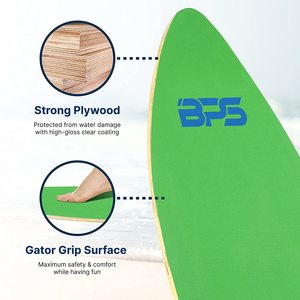 <span class=keywords><strong>Skimboard</strong></span> de 35 pouces en fibre de verre et fibre de carbone haute brillance pour débutants planche de <span class=keywords><strong>bois</strong></span> écrémé avec revêtement durable - Product Image 5