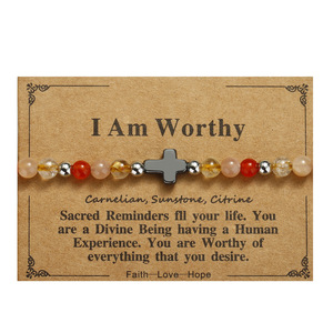 Pulsera cruzada <span class=keywords><strong>de</strong></span> hematita religiosa <span class=keywords><strong>para</strong></span> hombre con cuentas <span class=keywords><strong>de</strong></span> piedras preciosas naturales Confirmación cristiana Comunión Bautismo Regalo <span class=keywords><strong>de</strong></span> Pascua Versículo <span class=keywords><strong>DE</strong></span> LA Biblia - Product Image 6