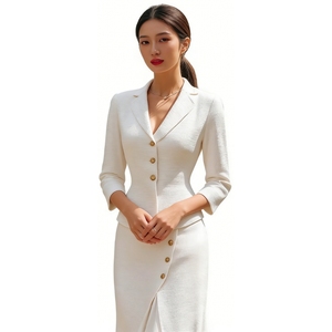 ชุดเสื้อผ้า2ชิ้นแบบสั่งตัดสำหรับผู้หญิงแฟชั่นแนว Co-Ord แบบทางการ - Product Image 5