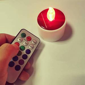 Led Remote Control Candle <b>Tealight</b> Color Changing Flickering Timer Home Decoration - Product Image 2