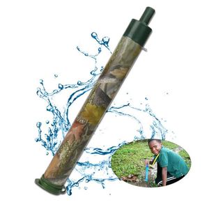Hiking Personal Portable Emergency Outdoor Water Filter Straw Water Purifier <b>Camping</b> Survival Disaster Rescue Filter Equipment - Product Image 1