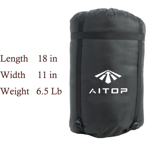 Sac de couchage confortable <span class=keywords><strong>0</strong></span> <span class=keywords><strong>degré</strong></span> avec rembourrage en coton, sac de couchage avec sac de transport pour adultes - Product Image 6