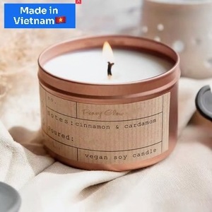 Velas aromáticas de cera de soja natural con latas de viaje portátiles para Diwali Día del Padre y celebraciones de Pascua Aceites esenciales para bares - Product Image 5