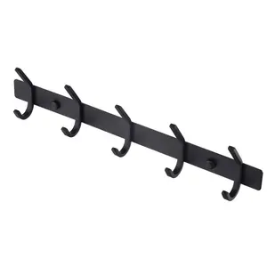 IANGO Metal hangers 5 hooks Ceiling Coat Rack Home and Kitchen Organization 6 hooksWall Mounted Coat Rack Hook