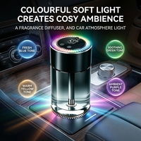 Diffuseur de parfum pour voiture ciel étoilé personnalisable F14, faible MOQ, 160 ml, 7 couleurs LED, nébuliseur de parfum portable USB pour voiture, vente en gros