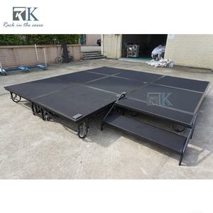 Scène mobile en acier pliable pour événements, plateforme de scène à charge lourde, en vente - Product Image 3