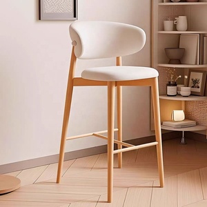 Bán buôn bền thương mại đồ nội thất phòng khách bằng gỗ bọc khách sạn nhà bếp nhà hàng ăn thanh phân Ghế bộ - Product Image 1