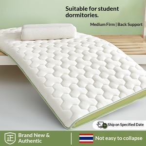 Housse de <span class=keywords><strong>matelas</strong></span> simple <span class=keywords><strong>en</strong></span> mousse à mémoire de forme et latex pour étudiants <span class=keywords><strong>en</strong></span> dortoir, coussin doux, mobilier de maison, literie pour <span class=keywords><strong>location</strong></span> - Product Image 5