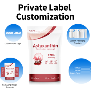 Compléments alimentaires antioxydants à l'astaxanthine, marque privée OEM, faible MOQ, pour les soins de la peau, approvisionnement stable pour les vendeurs Amazon FBA - Product Image 3
