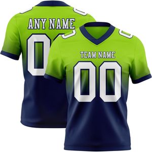 Camiseta de Fútbol Personalizada con Degradado, Cuello en V, Absorbente de Humedad, Sublimada, Uniforme Deportivo para Prácticas de Equipo - Product Image 1