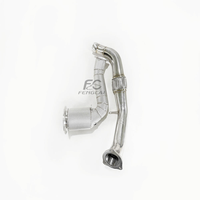 Header Knalpot Downpipe High Flow 200CELL + Pipa Depan untuk Porsche Panamera 971 3.0T 2017-2018 Peningkatan Performa Dumppipe