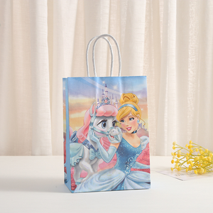 Sacs cadeaux en papier Princesse, six sacs <span class=keywords><strong>de</strong></span> fête Princesse, décorations <span class=keywords><strong>de</strong></span> fête d'<span class=keywords><strong>anniversaire</strong></span>, sacs à bonbons pour enfants, fournitures pour baby shower - Product Image 6