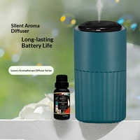 Diffuseur d'aromathérapie automatique sans eau à huile essentielle pure, à parfum frais, sensible au toucher, rechargeable par USB, en plastique, pour voiture