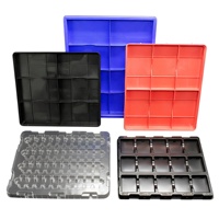 Insert thermoformé sur mesure en PET, ABS, PP, PC, antistatique, pour le stockage de pièces électroniques de précision, personnalisable et gaufré