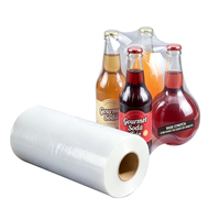 Film thermorétractable transparent en rouleau, emballage personnalisable, film rétractable en PE pour l'eau minérale, les jus de fruits