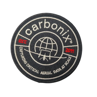 Fournisseur certifié Alibaba Chine, vente directe, badge brodé 3D, patchs brodés personnalisés avec drapeau américain par sublimation