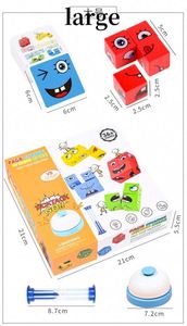 Boys Girls Toys Face Expression Changing <b>Puzzle</b> Magic Blocks Cube Game With Bell Hourglass - Product Image 6