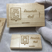 Cassette lumineuse Usb en bois, avec boîte de Photo, idéal pour cadeau de mariage