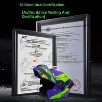 Casque de moto ABS certifié 3C/DOT pour hommes et femmes, design rabattable, compatible scooter/vélo électrique, sécurité toutes saisons
