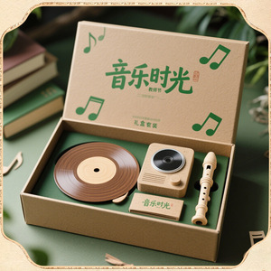 Music Time, Regalo para el Día del Maestro 2025, Nuevo Set de Regalo Original de Alta Gama para la Temporada de Graduación, Personalizable - Product Image 4