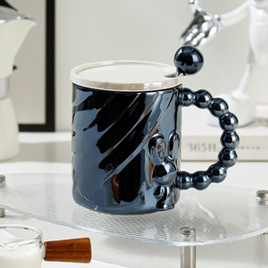 Taza <span class=keywords><strong>de</strong></span> cerámica práctica <span class=keywords><strong>de</strong></span> perlas Lelyi, taza <span class=keywords><strong>de</strong></span> agua <span class=keywords><strong>para</strong></span> el hogar <span class=keywords><strong>de</strong></span> pareja <span class=keywords><strong>de</strong></span> diseño moderno <span class=keywords><strong>para</strong></span> regalo <span class=keywords><strong>de</strong></span> cumpleaños - Product Image 4