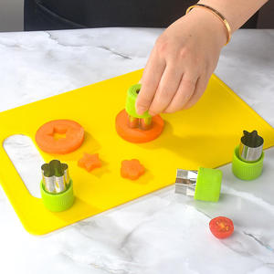 15 parça Mini plastik güvenli bıçak çocuk çocuk mutfak gerçek pişirme pişirme ile TENCERE <span class=keywords><strong>SET</strong></span>İ oklava ve kesme tahtası - Product Image 4