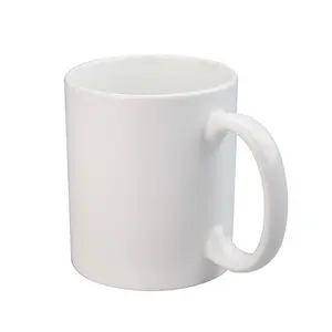 Tazza di tazze da caffè in ceramica bianca a sublimazione bianca di alta qualità da 11 once per stampa a caldo con imballaggio in schiuma