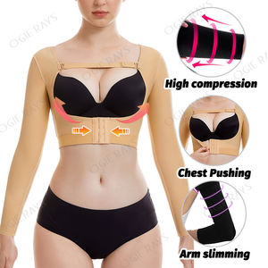 Vêtement de compression post-liposuccion, étape 1 et 2, façonneur de bras, bande de compression thoracique, <span class=keywords><strong>corset</strong></span>, bustier, manches longues, fajas, vêtements de maintien - Product Image 4