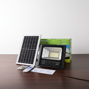 Reflector Solar de Alta Potencia <span class=keywords><strong>para</strong></span> <span class=keywords><strong>Exteriores</strong></span> de 1500W, Foco <span class=keywords><strong>LED</strong></span> Impermeable IP67 de ABS con Batería de 12Ah <span class=keywords><strong>para</strong></span> Iluminación de Jardín - Product Image 5