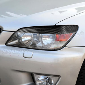 1 par de cubiertas de fibra de carbono real para faros delanteros de coche, para Lexus IS200 1998 1999 2000 2001 2002 2003 2004 2005 - Product Image 6