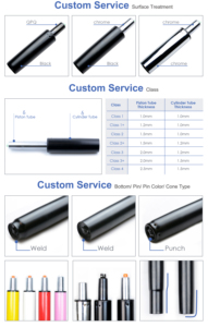 Nantai NT-50D00 OEM điều chỉnh Nitơ Ghế nâng xi lanh sắt 120mm/140mm/180mm khí piston nâng hỗ trợ xoay Ghế Ghế Ghế - Product Image 5