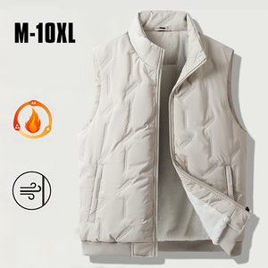 Chaleco de invierno para hombre, chaqueta sin mangas, chaleco grueso y cálido, ropa de trabajo, Tops, chaleco Cargo, rompevientos, moda, talla grande - Product Image 3