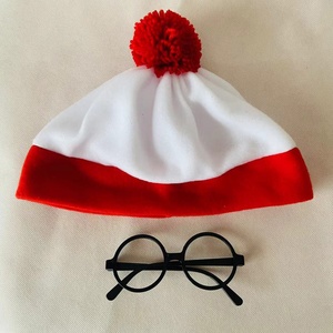 Gorro de Fiesta con Rayas Rojas y Blancas Barato, con Calcetines y Gafas, HPC-0927 - Product Image 5